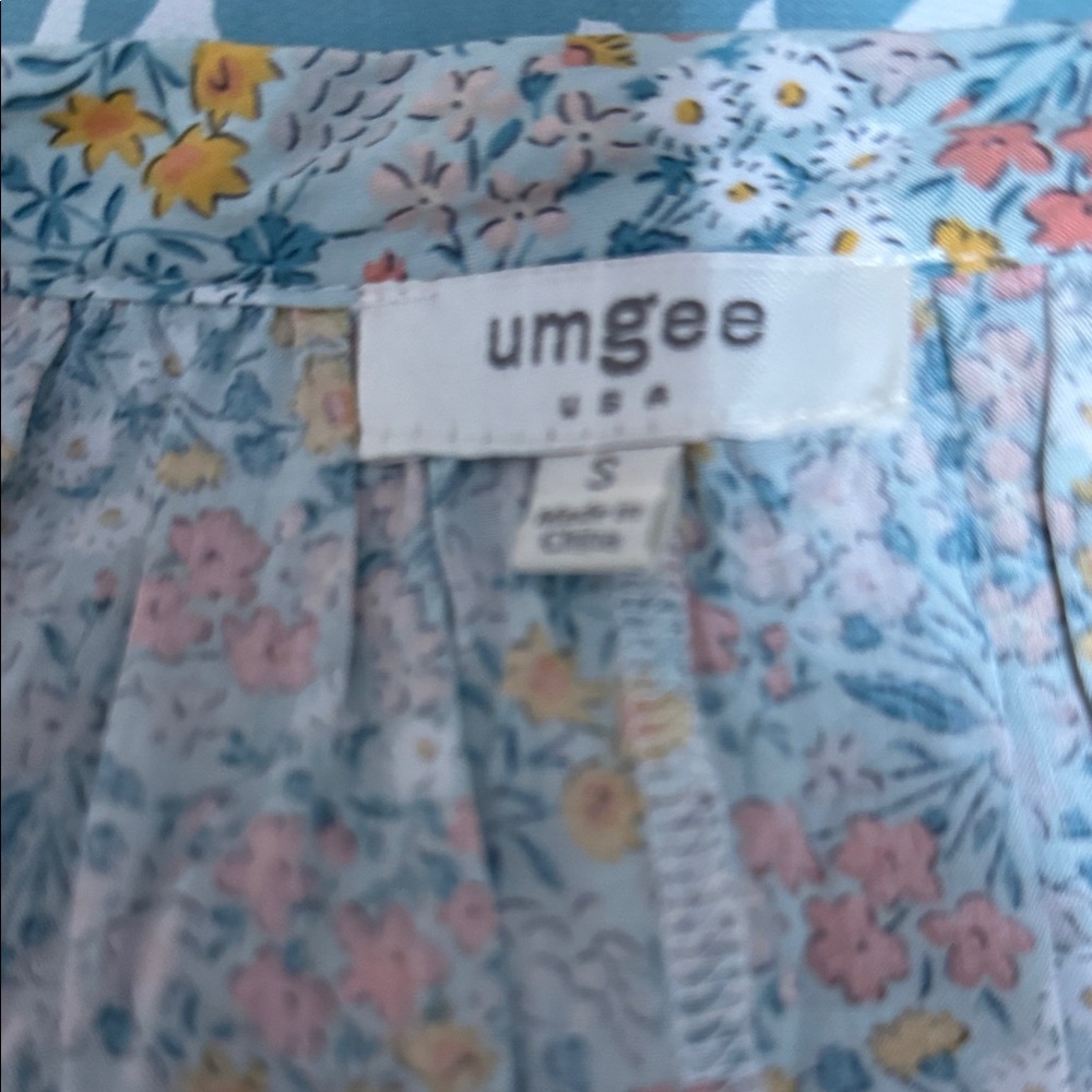 Umgee Boho Patchwork Blouse Size Small - image 8